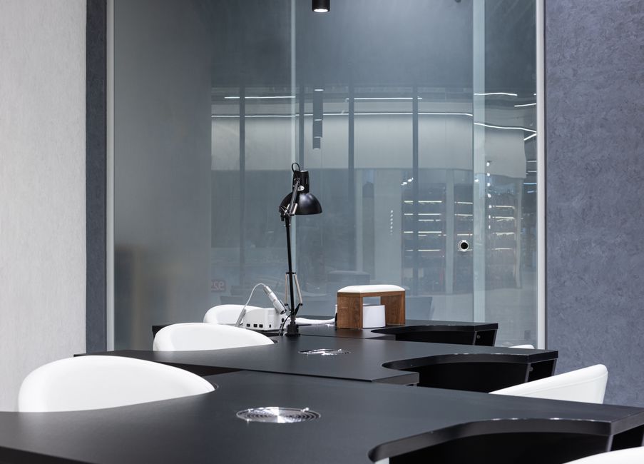 Frosted film on HR cabin glass partition in corporate office, Goregaon East Mumbai