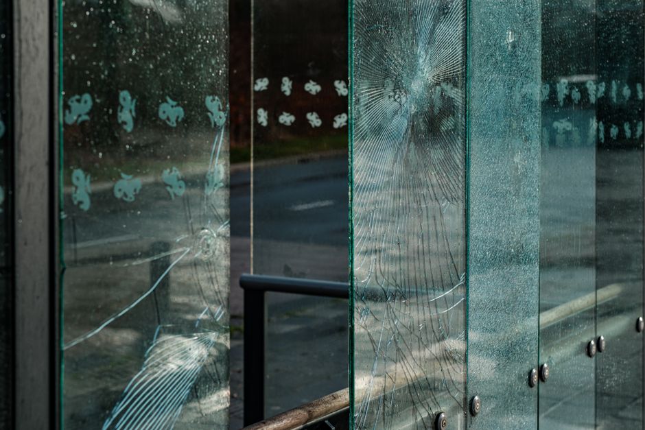 Safety window film on glass balcony balustrades in high-rise, Worli Mumbai